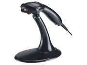 Honeywell MK9520 37A38 Voyager 9520 Single Line Laser Barcode Scanner USB kit with Stand and Coiled Cable Black