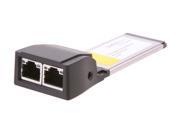 StarTech EC2000S Dual Port ExpressCard Gigabit Laptop Ethernet NIC Network Adapter Card
