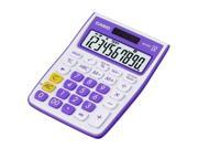 Casio MS-10VC-PL Simple Calculator - Purple