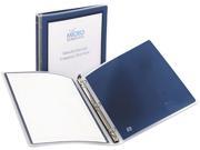 Avery 15766 Flexi View Round Ring Presentation View Binder 1 2 Capacity Navy Blue