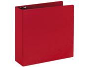 Avery 27204 Durable EZ Turn Ring Reference Binder 11 x 8 1 2 3 Capacity Red