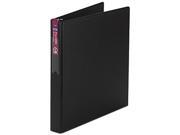 Avery 27256 Durable EZ Turn Ring Binder With Label Holder 11 x 8 1 2 1 Capacity Black