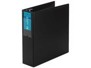 Avery 27654 Durable EZ Turn Ring Binder With Label Holder 11 x 8 1 2 3 Capacity Black