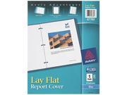 Avery 47780 Polypropylene Report Cover Flex Fastener Letter 1 2 Capacity Clear Blue