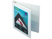 Avery 68052 Framed View Binder With Slant Rings 1 2 Capacity White