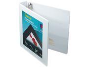 Avery 68060 Framed View Binder With One Touch Locking EZD Rings 1 1 2 Capacity White
