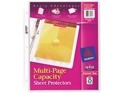 Avery 74171 Multi Page Top Load Sheet Protectors Heavy Gauge Letter Clear 25 Pack