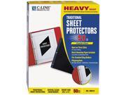 C line 00010 Side Loading Sheet Protectors Open On 3 Sides Heavy Weight Letter 50 Box