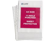 C line 08037 Size A4 Sheet Protectors Standard Gauge 8 1 4 x 11 3 4 50 Box