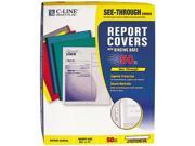 C line 32457 Report Cover w Binding Bar Letter 1 8 Capacity 50 Box