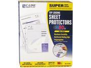 C line 61008 Top Load Poly Sheet Protectors Super Heavy Letter Non Glare 50 Box