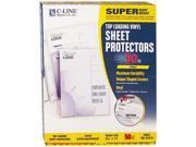 C line 61013 Top Load Vinyl Sheet Protectors Super Heavy Gauge Letter Clear 50 Box