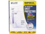 C line 61018 Top Load Vinyl Sheet Protector Super Heavy Gauge Ltr Clear 50 Box