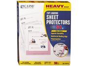 C line 62018 Top Load Poly Sheet Protectors Heavy Gauge Letter Non Glare 50 Box