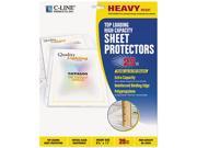 C line 62020 High Capacity Sheet Protectors Heavy Gauge Letter Clear 25 Box