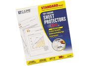 C line 62027 Top Load Polypropylene Sheet Protectors Std Gauge Letter Clear 100 Box