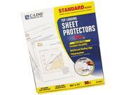 C line 62037 Top Load Polypropylene Sheet Protectors Standard Weight Ltr Clear 50 Box