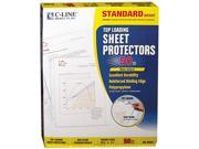 C line 62038 Top Load Polypropylene Sheet Protectors Standard Ltr Non Glare 50 Box