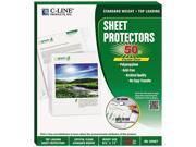 C line 62607 Biodegradable Sheet Protector Standard 8 1 2 x 11 Clear 50 Box