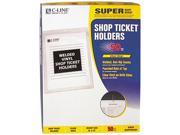 C line 80912 Vinyl Shop Seal Ticket Holders Top Load 9 x 12 Clear 50 Box