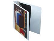 Cardinal 10400 ClearVue Premium Slant D Vinyl Presentation Binder 1 1 2 Capacity White