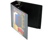 Cardinal 10601 ClearVue Premium Slant D Vinyl Presentation Binder 3 Capacity Black