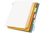 Cardinal 84009 Ring Binder Divider Pockets With Index Tabs Letter Assorted Colors 5 Pack