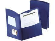 Oxford 50625 23 Contour Two Pocket Paper Folder 100 Sheet Capacity Dark Blue