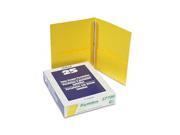 Oxford 57709 Twin Pocket Portfolio Tang Clips Letter 1 2 Capacity Yellow 25 Box