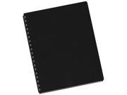 52115 Fellowes Linen Texture Binding System Covers 11 1 4 x 8 3 4 Black 200 Pack