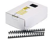 52327 Fellowes Plastic Comb Bindings 5 8 Diameter 120 Sheet Capacity Black 100 Combs Pack