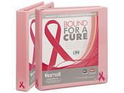 Samsill 10051 Breast Cancer Awareness View Binder 1 Capacity Pink