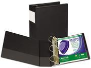 Samsill 16390 Clean Touch Antimicrobial Locking D Ring Binder 11 x 8 1 2 4 Capacity Black