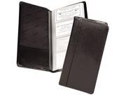 Samsill 81240 Regal Leather Business Card Binder Holds 96 2 x 3 1 2 Cards Black