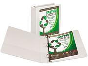 Samsill 18957 Earth s Choice Biodegradable Round Ring View Binder 1 1 2 Capacity White