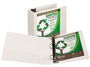 Samsill 18997 Earth s Choice Biodegradable Round Ring View Binder 4 Capacity White