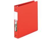 Samsill 14353 Clean Touch Antimicrobial Locking Round Ring Binder 11 x 8 1 2 1 1 2 Cap Red