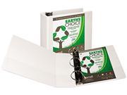Samsill 16997 Earth s Choice Biodegradable Angle D Ring View Binder 4 White