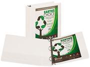 Samsill 18967 Earth s Choice Biodegradable Round Ring View Binder 2 Capacity White