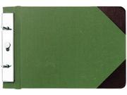 Wilson Jones 278 05 Canvas Sectional Post Binder 5 1 2 x 8 1 2 2 3 4 Center Green