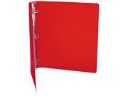 ACCO 39719 ACCOHIDE Poly Ring Binder With 35 Pt. Cover 1 Capacity Executive Red
