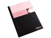 5222801 Fellowes Thermal Binding System Covers 60 Sheets 11 1 8 x 9 3 4 Clear Black 10 Pack