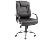 Ravino Big Tall Series High Back Swivel Tilt Leather Chair Black