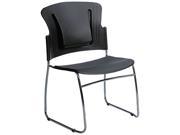 BALT 34428 ReFlex Series Stacking Chair Black 19w x 19d x 33h