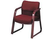 HON 2903NAB62 2900 Series Guest Arm Chair Burgundy Fabric Mahogany Finish Wood