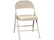 HON FC02LBG Steel Folding Chairs with Padded Seat Light Beige 4 Carton