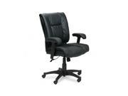 Office Star EX9381 3 93 Series Executive Leather Mid Back Swivel Tilt Chair Black