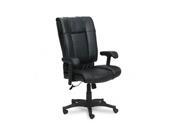 Office Star EX9382 3 93 Series Executive Leather High Back Swivel Tilt Chair Black