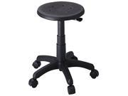 Safco 5100 Office Stool with Casters Seat 14in dia. x 16 21 Black