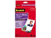 LS852G Scotch Self Sealing Laminating Pouches 12.5 mil 2 15 16 x 4 1 16 ID Size 25 Pack